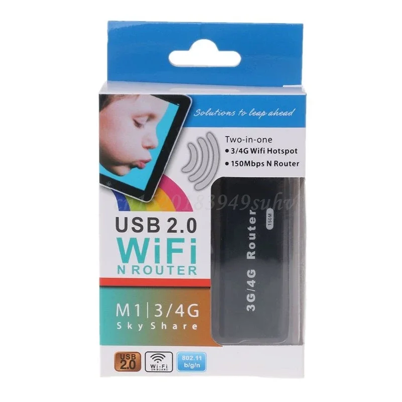 Портативный мини-роутер Wi-Fi, 3G/4G, точка доступа Wlan, 150 Мбит/с, беспроводной USB-роутер
