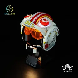 Kyglaring Led Lighting Set DIY Toys for 75327 Star Sky Walkers Red Five Helmet Wars Blocks Building (Only Light Kit Included)