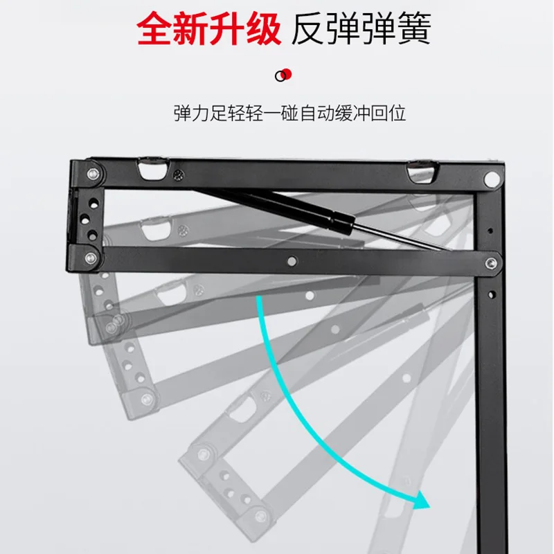 Air pressure buffer folding shoe changing stool wall-mounted entrance invisible bracket hardware accessories multi-functional fo