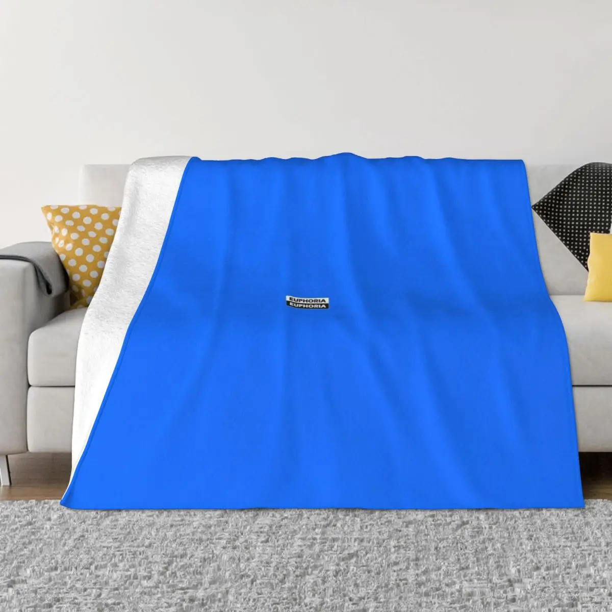 Euphoria Bright Fluorescent Blue Neon Throw Blanket Stuffed Blankets Blanket Fluffy Thermal Blankets For Travel