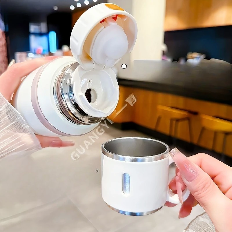 Kawaii Chiikawa Usagi New Large Capacity Stainless Steel Good Looks Thermos Cup Student Go To School Travel Dedicated Leak Proof