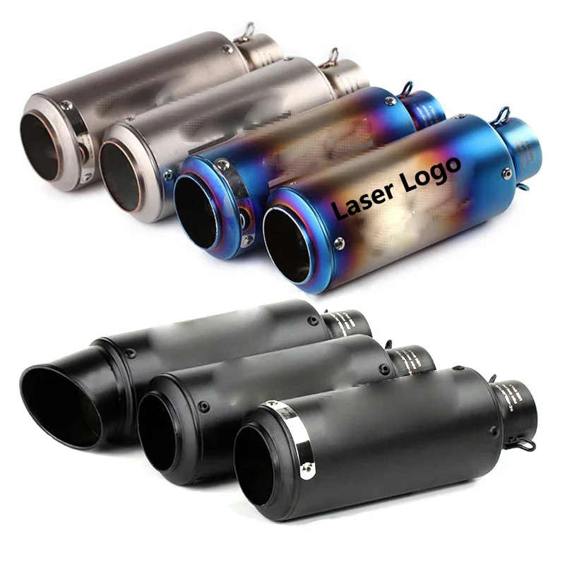 

51/60mm sc Universal Carbon Fiber Motorcycle Exhaust Pipe Pass-through Exhaust Pipe Racing Motorcycle GP-project Modify Exhaust