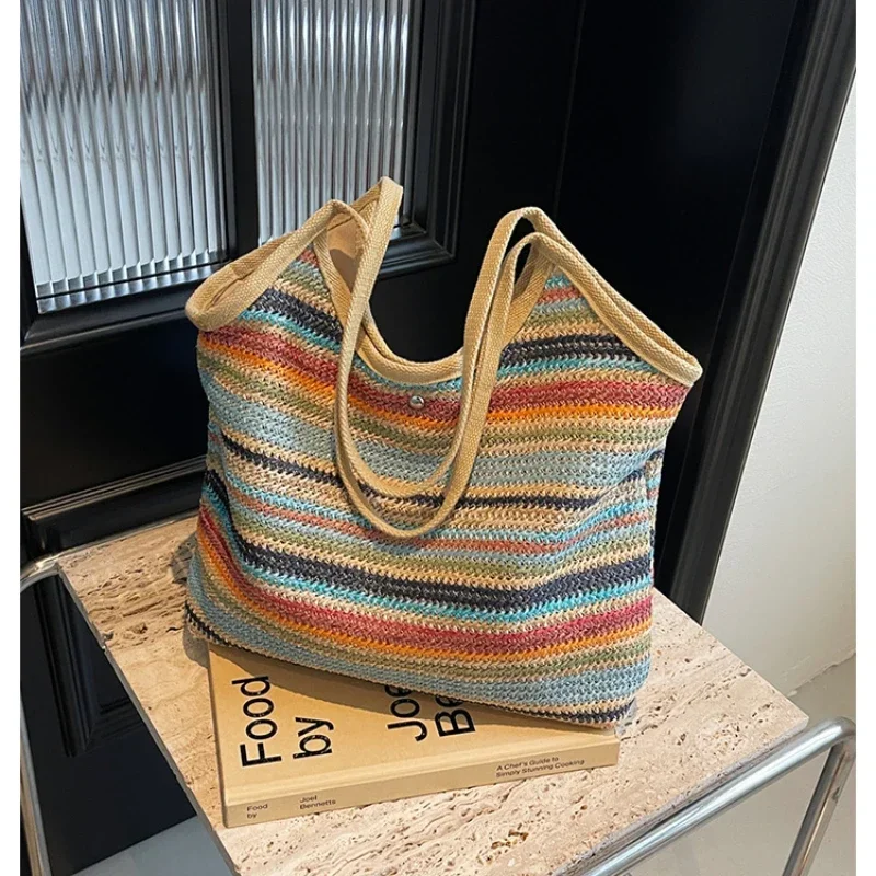 Fashion Large Capacity Trend Woven Bag 2024 New Underarm Women\'s Bag High Quality Leisure Versatile Style Women\'s Shoulder Bags