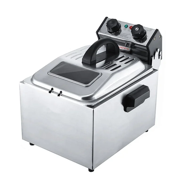 

Commercial Double Two Cylinder Smokeless Electric Deep Fryer French Fries Oven Hot Pot Fried Chicken Grill Frying Machine