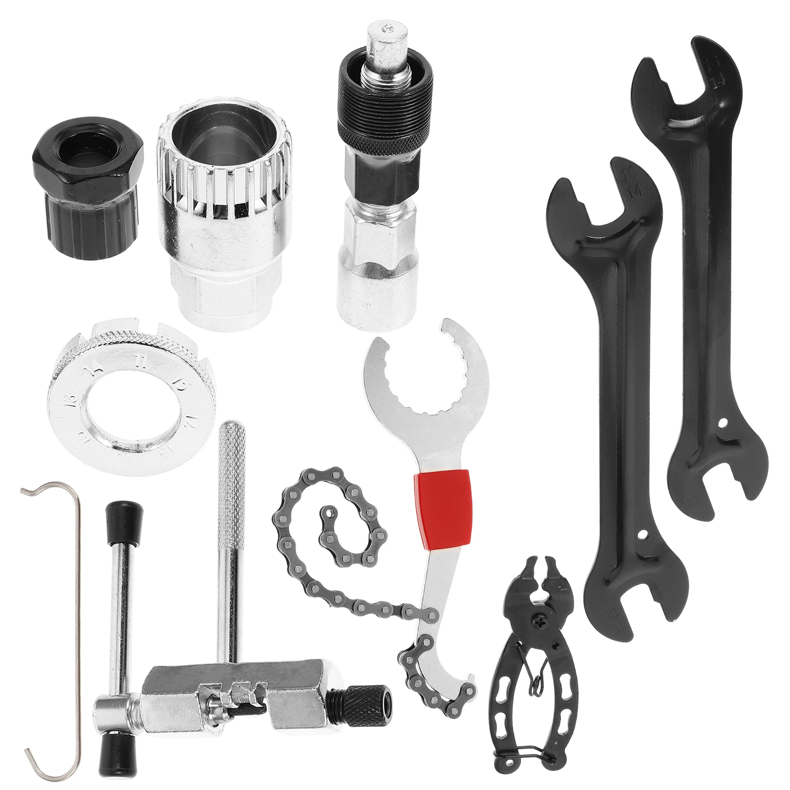 

Bicycle Repair Tools Bike Chain Kit Disc Truing Wrench Patch Tire Disassemble Tensioner