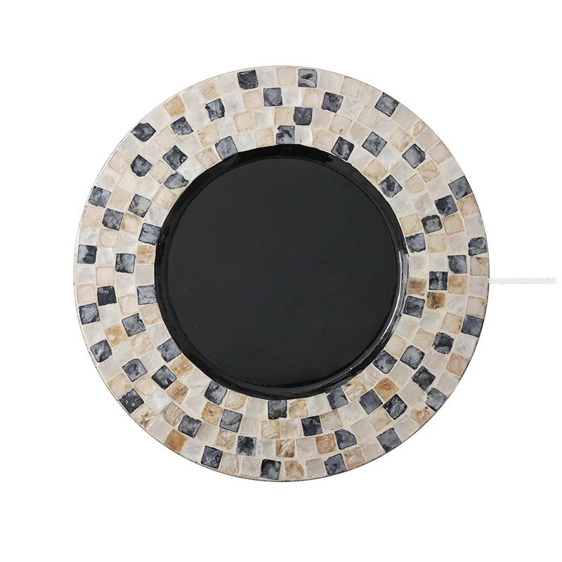 

Американский термоизоляционный коврик ручной работы, натуральный настольный коврик, легкий роскошный декор, круглый поднос для еды в западном стиле