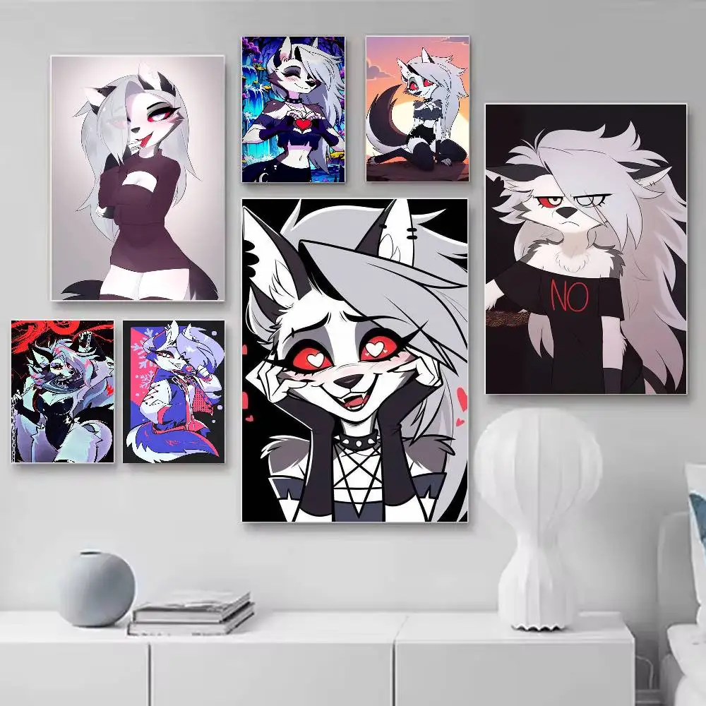 Sassy L-Loona Wolf  Poster HD Quality Wall Art Retro Posters For Home Room Wall Decor Self Adhesive