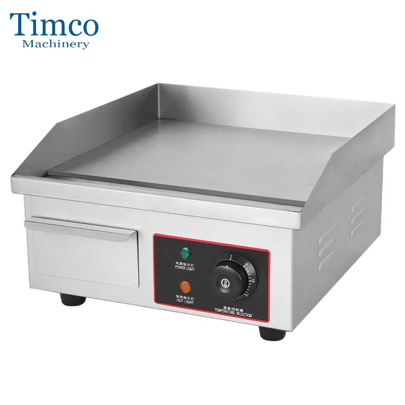 

TIMCO Electric Griddle Countertop with Drawer Stainless Steel Flat Top Grill Barbecue BBQ machine for Outdoor Camping Cooking