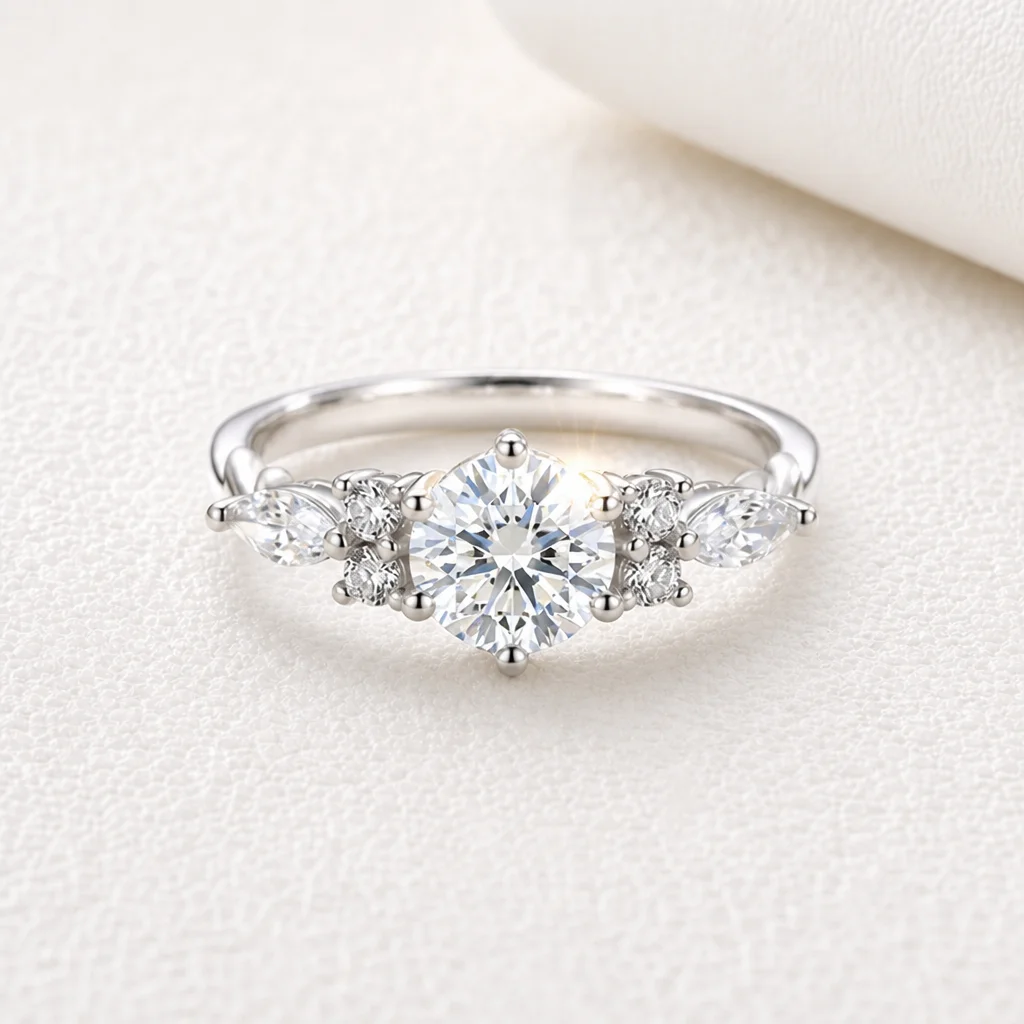 925-sterling-silver-round-moissanite-ring-for-women-marquise-side-stones-gra-certified-engagement-promise-jewelry-gift