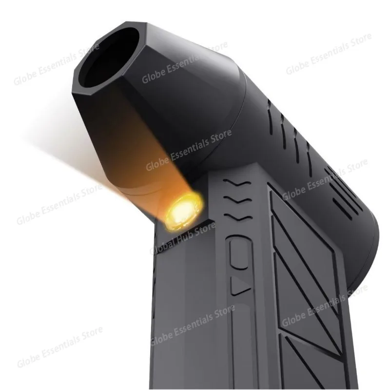 Violent Turbine Fan Mini Camping Outdoor Handheld Fan 130,000 High-speed Brushless High-speed Blower Dust Blower