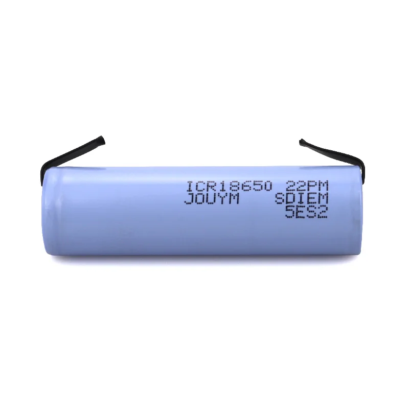 2200mA 15mΩ 18650 Battery ICR18650 22P M 3.7V High Discharge 20A Rechargeable Powerful Lithium Batteries Welding Nickel