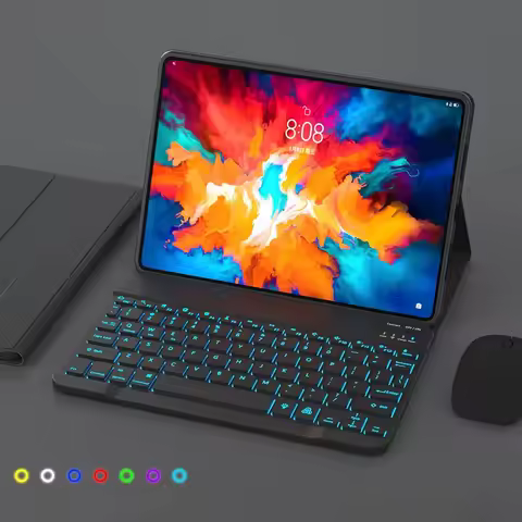 For Lenovo Idea Tab Pro Case 12.7 Inch 2025 TB373FU With Keyboard Detachable Backlit Keyboard Leather Case For Lenovo P12 2025