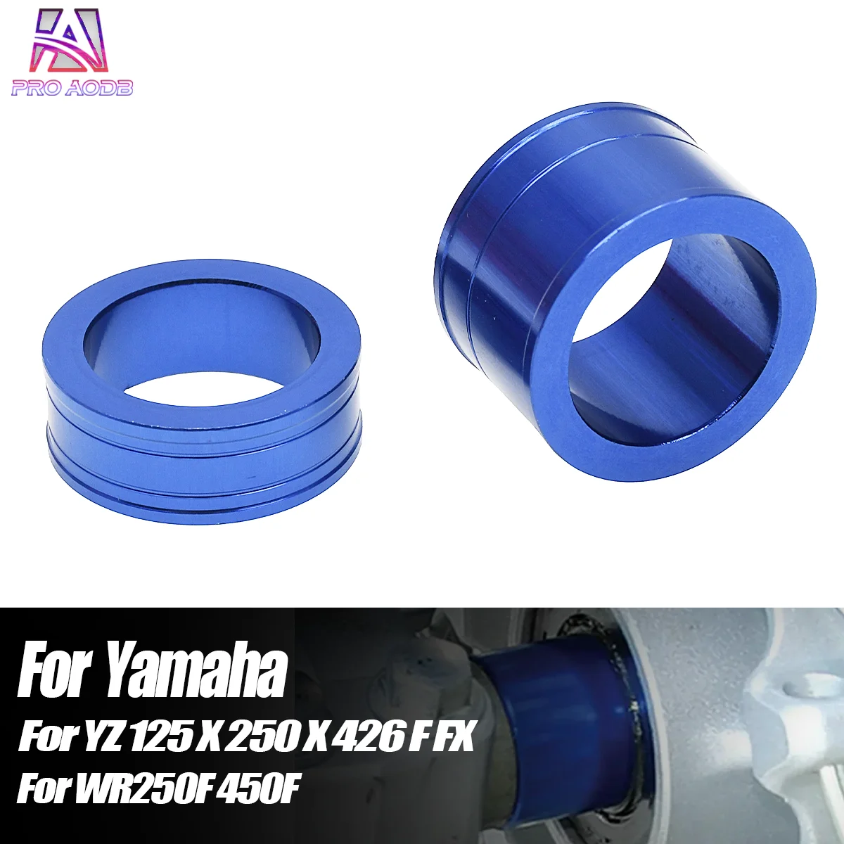For Yamaha Motocross Front Wheel Axle Hub Spacer YZ250F YZ450F YZ250FX YZ450FX WR250F WR450F YZ WR 250F 450F 250 FX 2014-2020