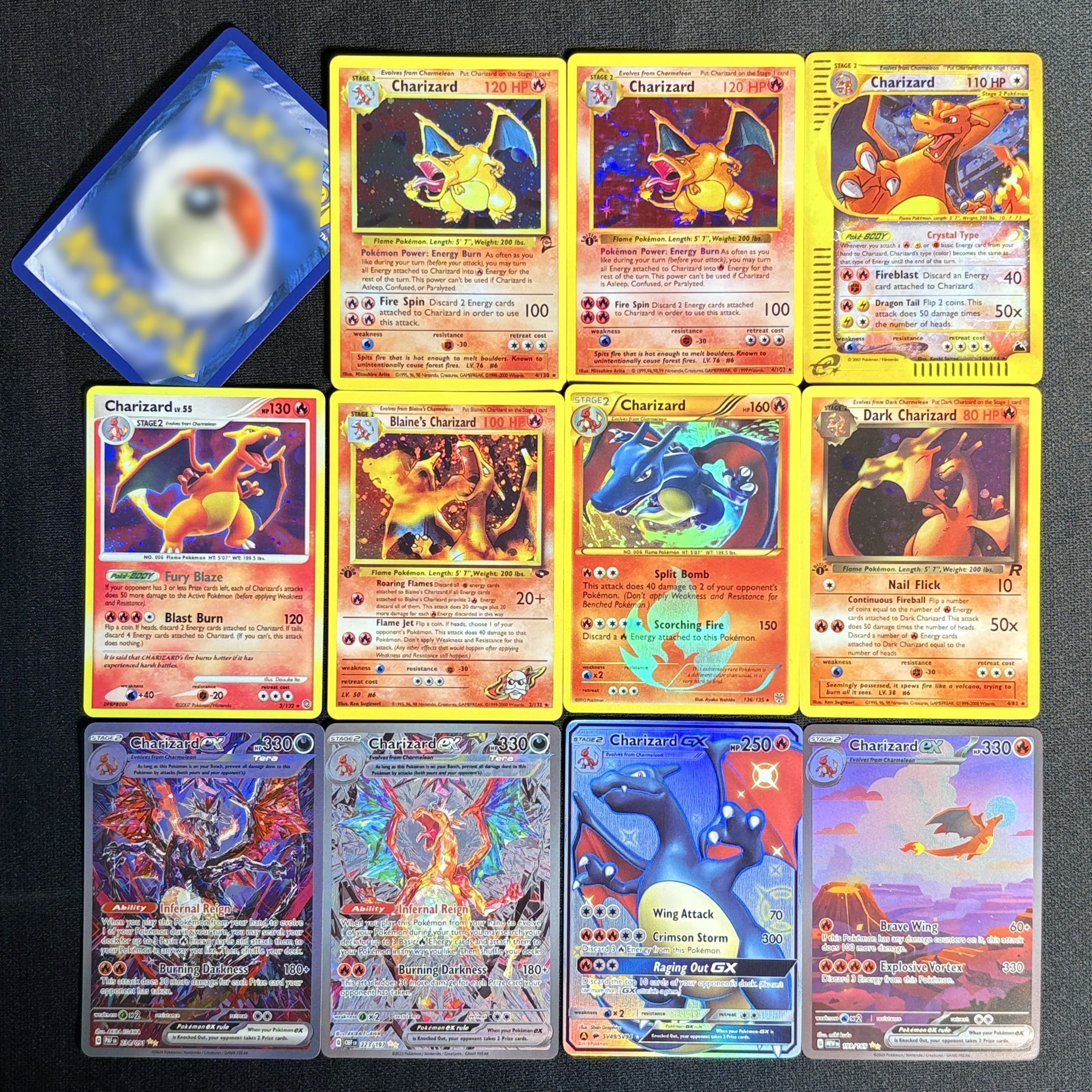 

PKM Single Proxy Cards Foil Card Charizard Series VMAX Hobbies Collectibles Game Collection PTCG Anime Cards