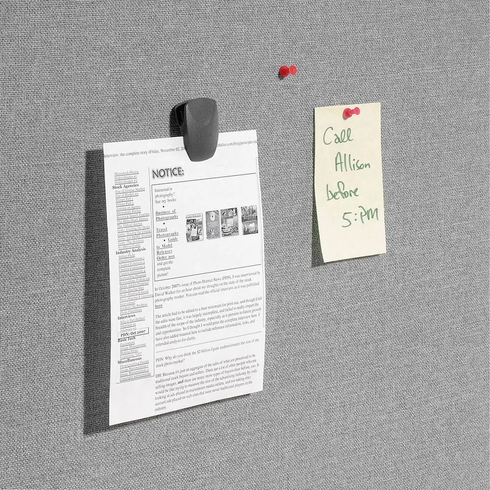 Gray Deluxe Office Partition Panel, 24.25 Wide x 65.5 High, with Pass-Thru Cle