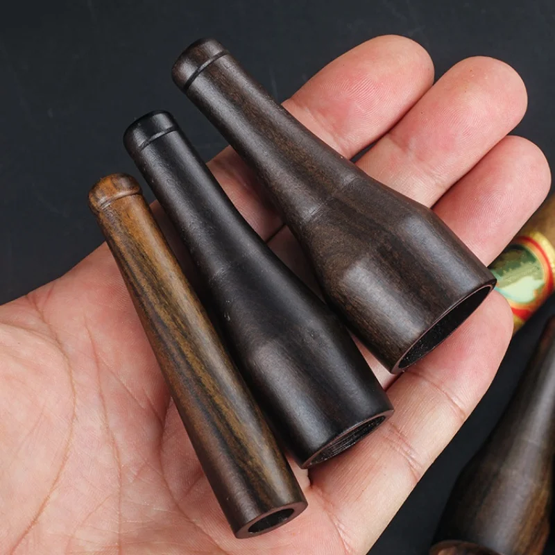 1PCS Cigar Holder Smoking Accessories Tobacco Rod Cigarette Mouthpiece 1-3 Size Portable Smoke Pipe Ebony Cigar Accessories view 2
