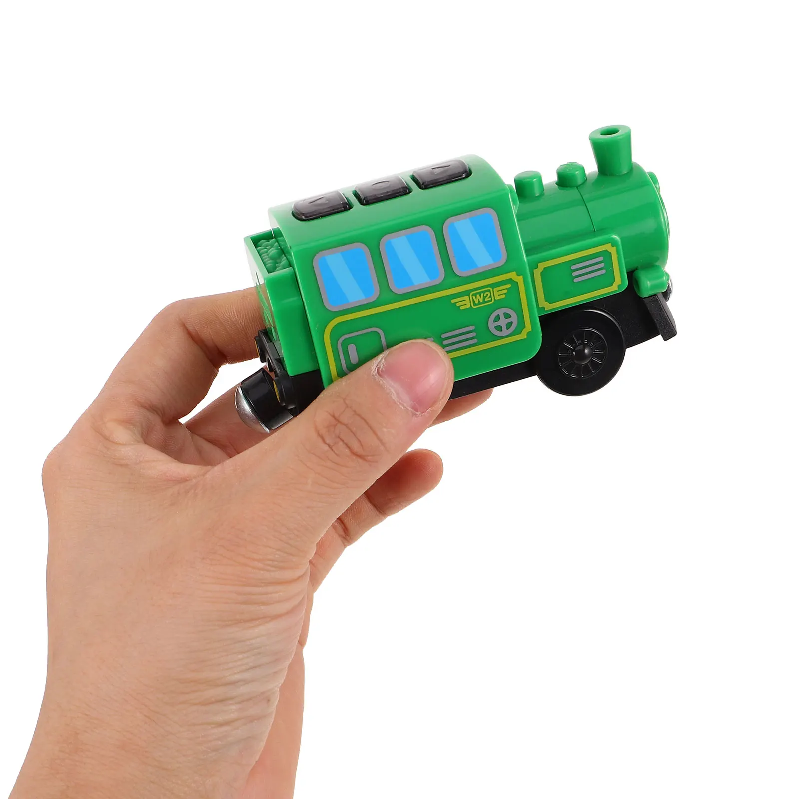 

Remote Control Electric Train Set Realistic Retro Design Operated Locomotive for Kids Birthday Gift Creative Play