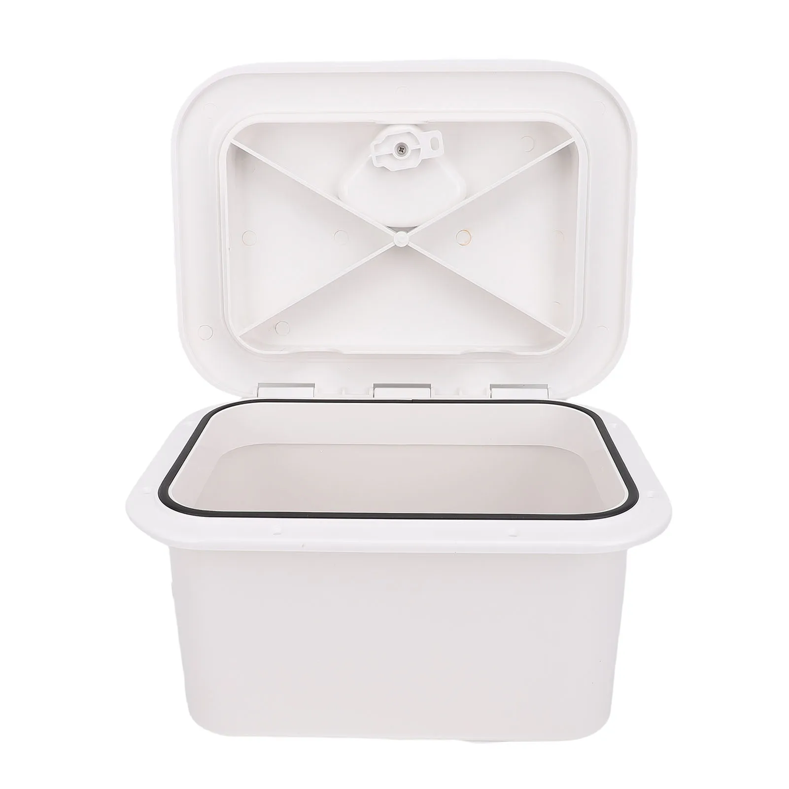 Boat Embedded Storage Box for Bait Fishing Gear Tools White ABS 37.5X27X17.5cm Marine Boat Storage Box Deck Storage Compartment