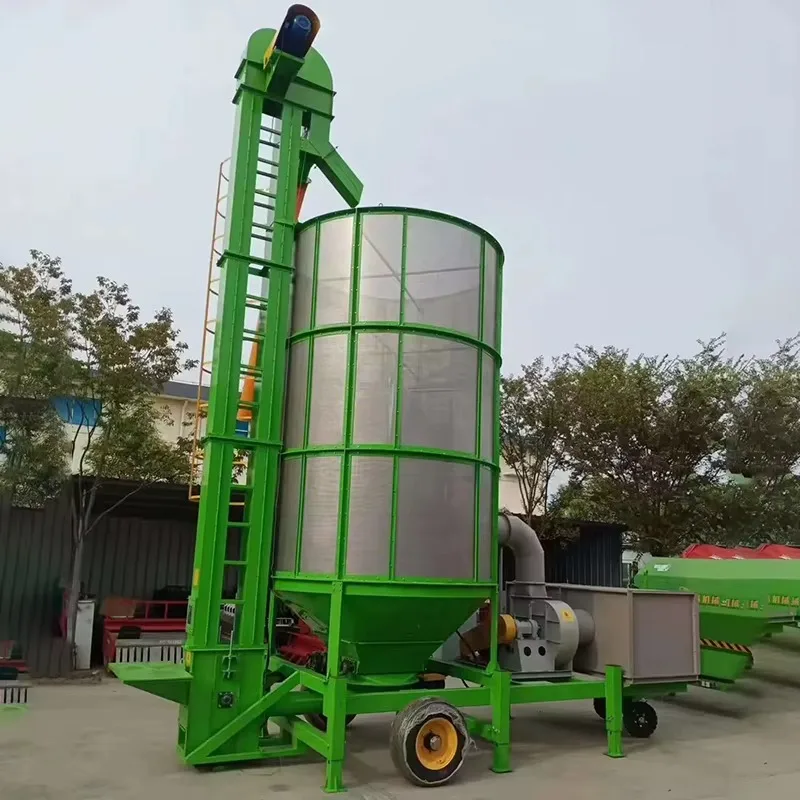 Customized High Efficiency Mobile Grain Dryer With PLC Digital Control High Productivity 2-Year Warranty For Rural Use