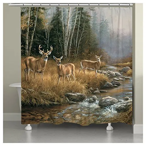 Deer Stream Shower Curtain 71