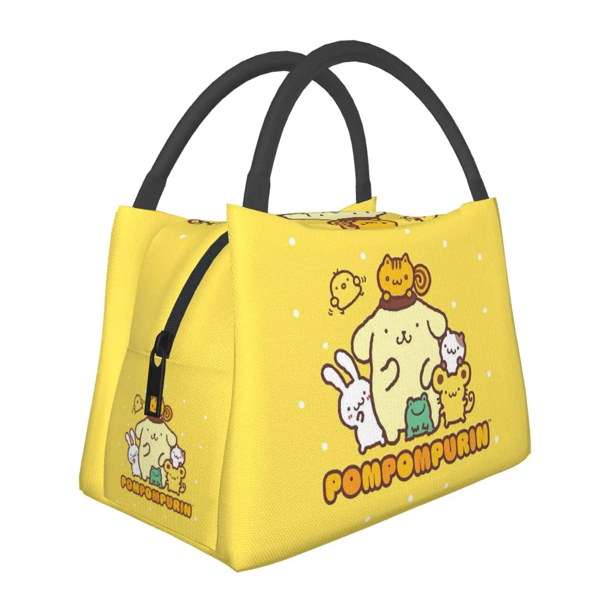 

Pom Pom Purin Sanrio Lunch Bags Insulated Bento Box Resuable Lunch Tote Picnic Bags Cooler Thermal Bag for Woman Girl School