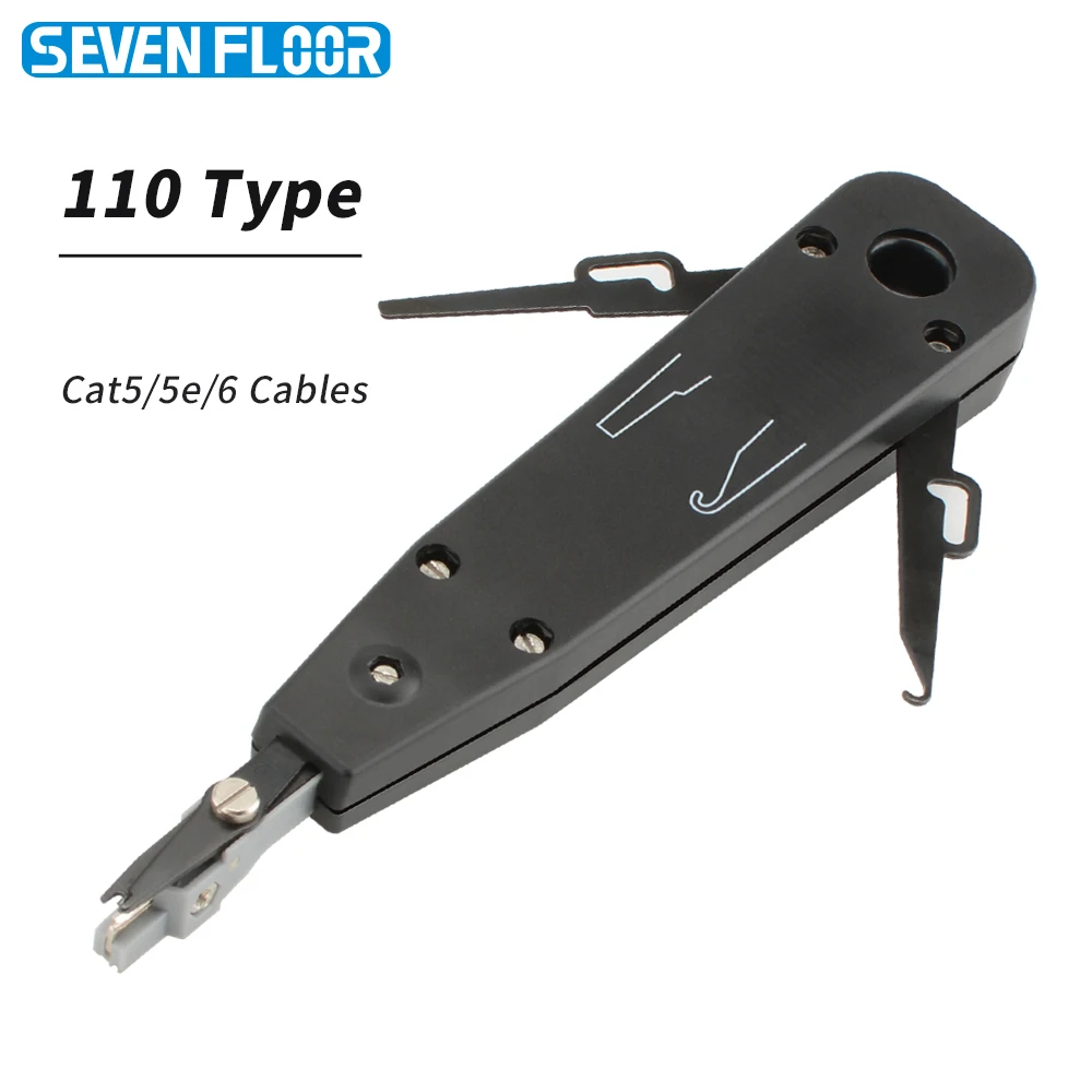 

110 Type Punch Down Tool Network Wire Cutter for RJ45 Keystone Jack Telephone Module Patch Panel Telecom Tool