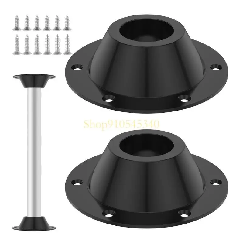 

U2JA Mount Base Pedestal Table Base Flange Dinette Including Screws for Trailer