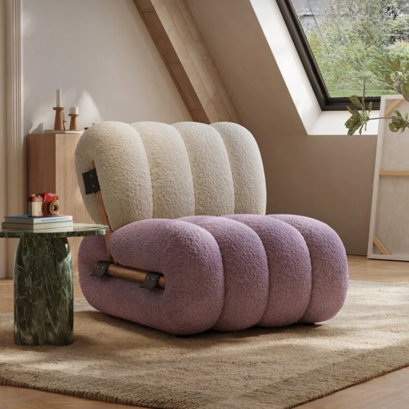 Minimalist sofa chair single high-end bedroom living room leisure chair
