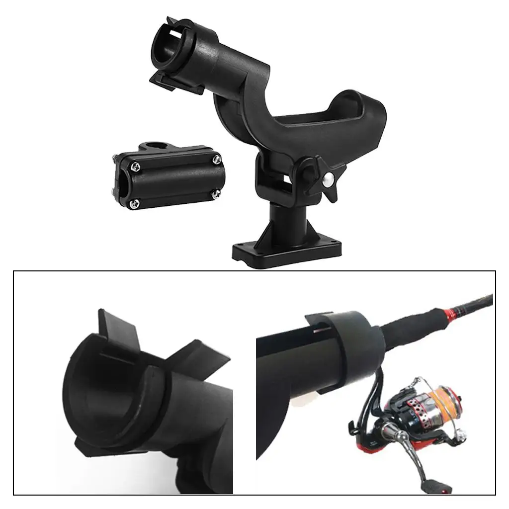Boat Raft Fishing Rod Holder Adjustable Stand Rest for Kayak Pontoon Boat Fishing Accessories