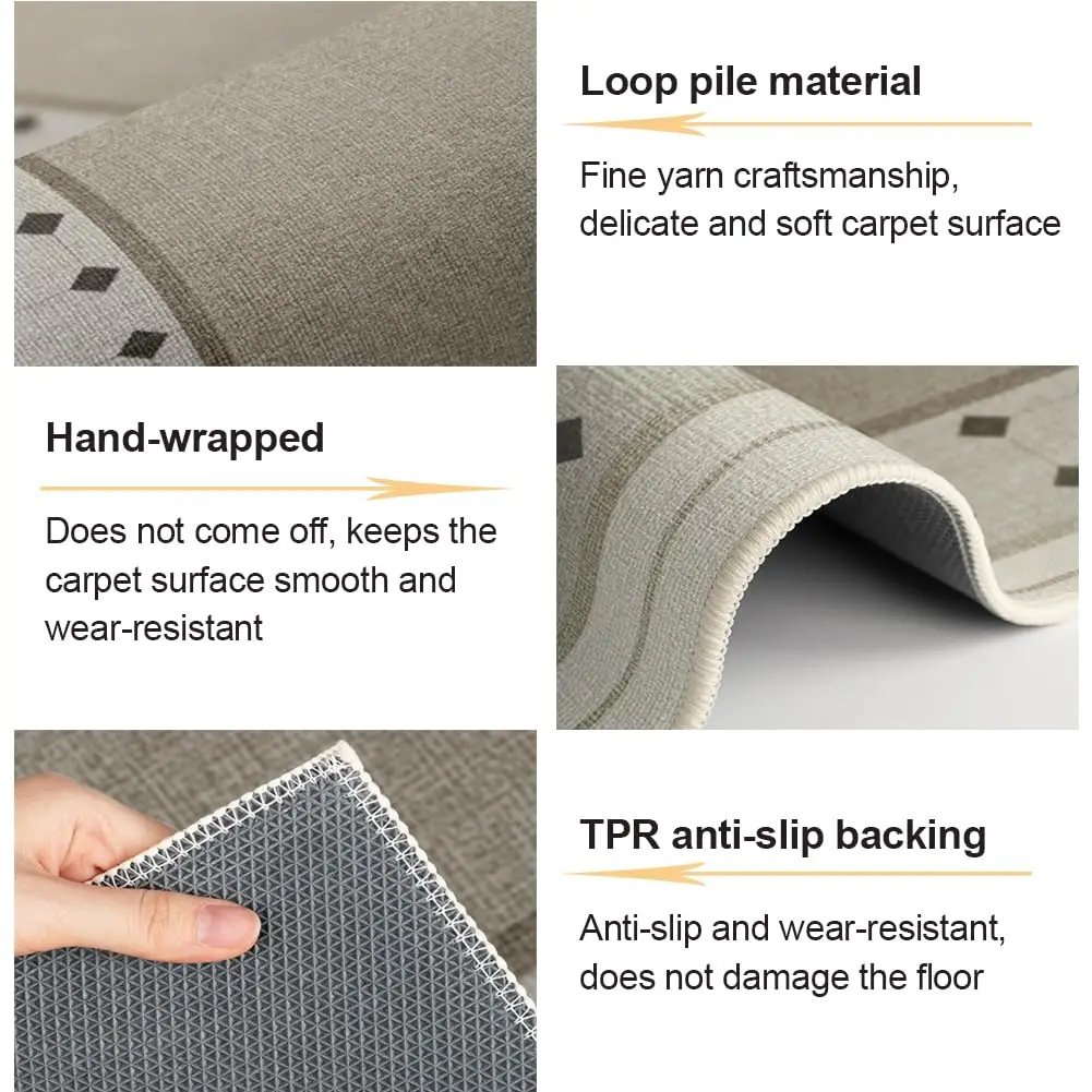 Carpet for Living Room, Resistant to Dirt and Easy to Care Extra Large Rugs for Living Room, Anti-Slip Home Sofa