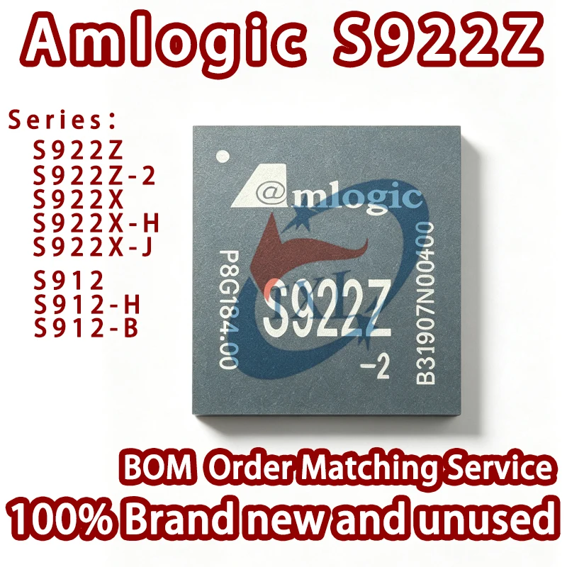 100% Brand New Import Amlogic S922Z S922Z-2 S922X S922X-H S922X-J S912 S912-H S912-B BGA Smart TV BOX Main Control Chip IC