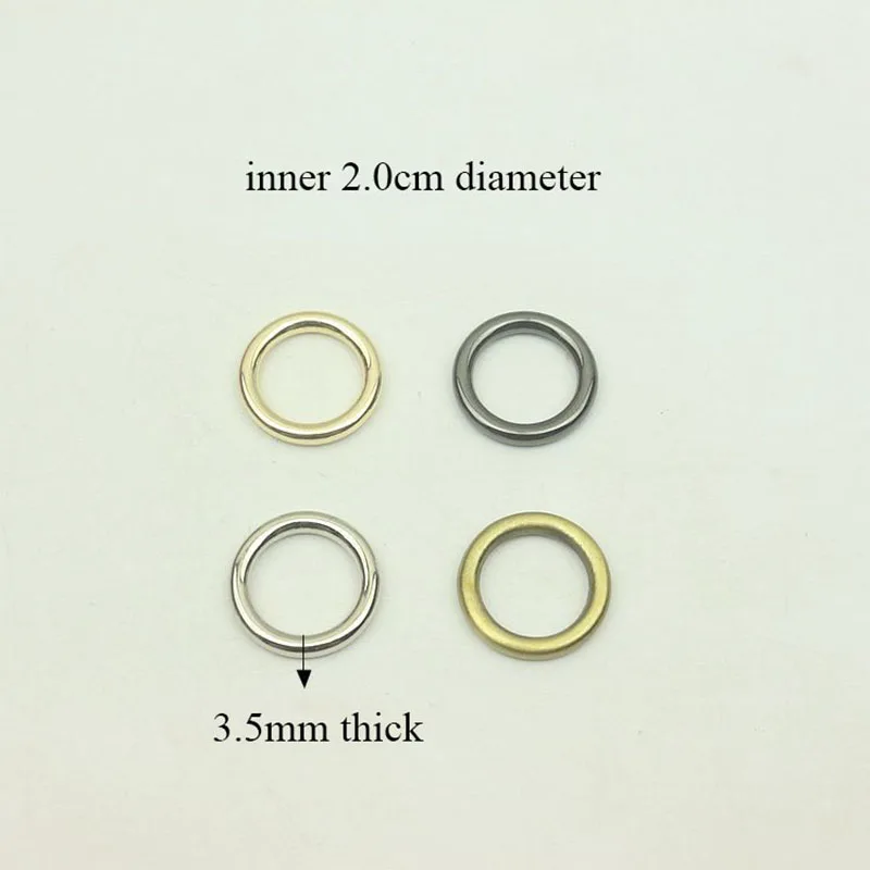 

30Pcs 20mm Diecast Circle O Ring Connection Alloy Metal Strap Replacement Shoes Handbag Dog Collar Belt Buckles DIY Accessories