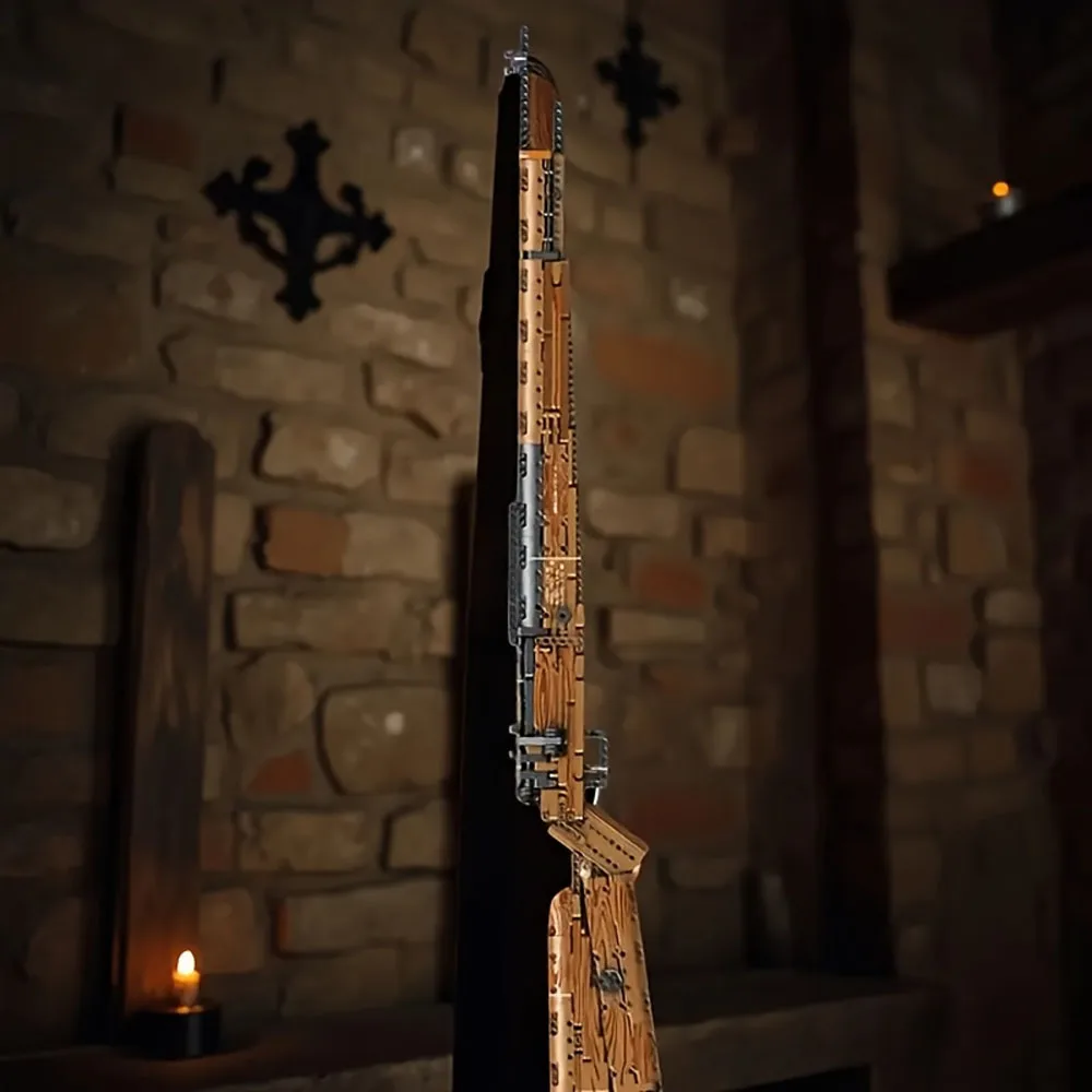 Blocs de construction de fusil de Sniper créatif Kar98K, arme militaire, modèle de pistolet Super Magnum, briques, ensemble de jouets, cadeau pour enfants, 1028 pièces