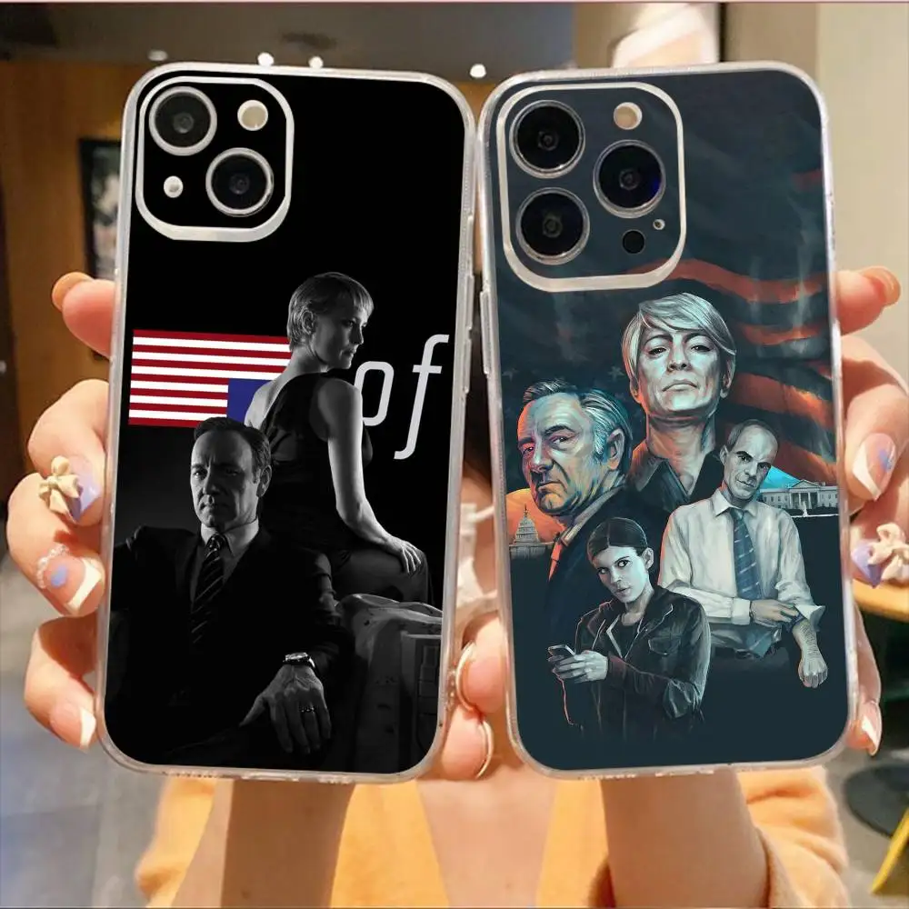 

H-House Of C-Card-s Phone Case For iPhone17,16,15,14,13,12,11 Plus,Pro Max Soft Transparent Cover