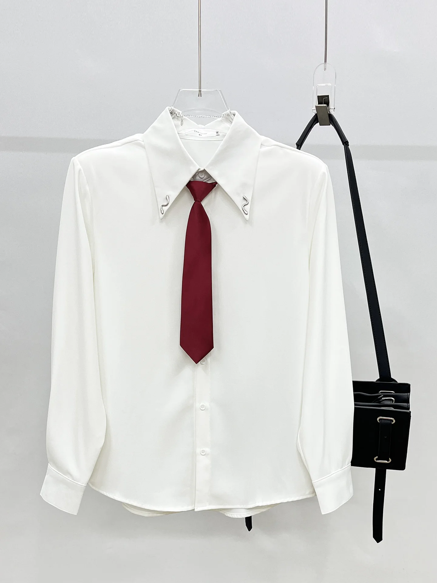 Men's 2025 Autumn New High-End Stylish Versatile Long Sleeve Shirts Fashion Tie Lapel Shirts Male Handsome Loose Comfort Tops