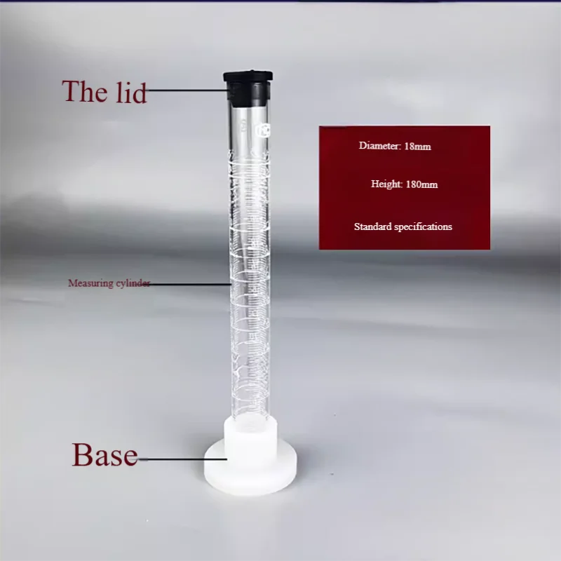 25ml glass measuring cylinder three-sided graduated density tube measuring instrument measuring cylinder