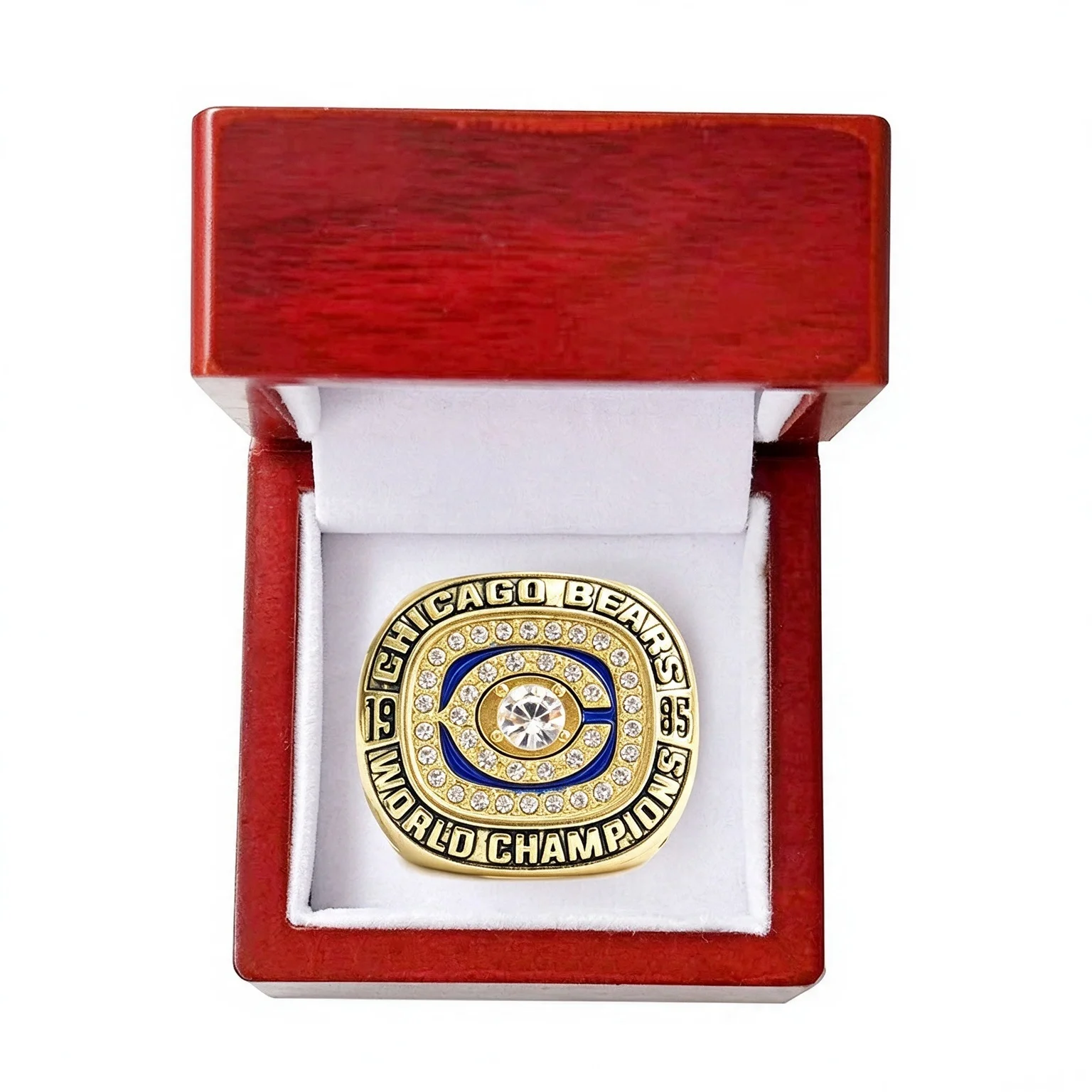 New 1985 Championship Style Ring accessories Stainless Steel Alloy rugby football Fan Collectible Jewelry fans gift