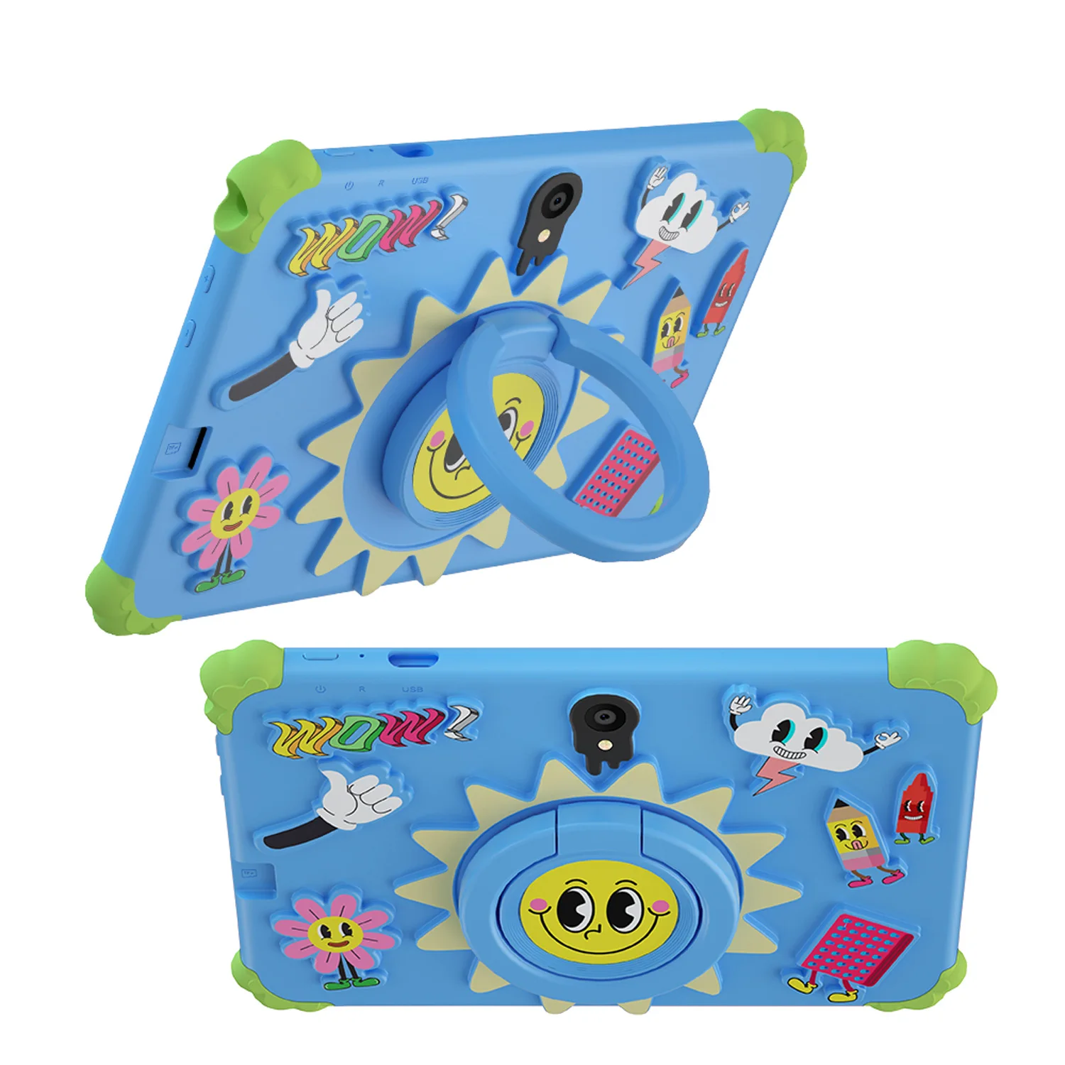2026 New 7 Inch Cartoon Pattern Kids' Tablet Quad Core 4GB RAM 64GB ROM Learning Education Games Tablets 4000mAh Android 13.0