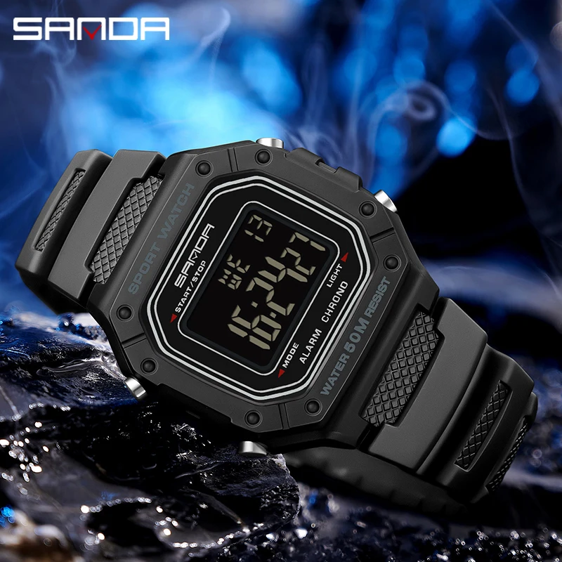 SANDA Top Brand G Style Sports Men Watches Fashion Shockproof Waterproof LED Digital Watch Man Military Clock Relogio Masculino