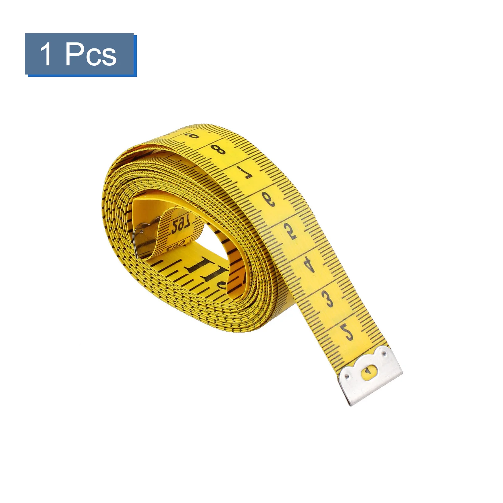 Tailor Craft Flexible Ruler Tape Measure Yellow 300cm/120"