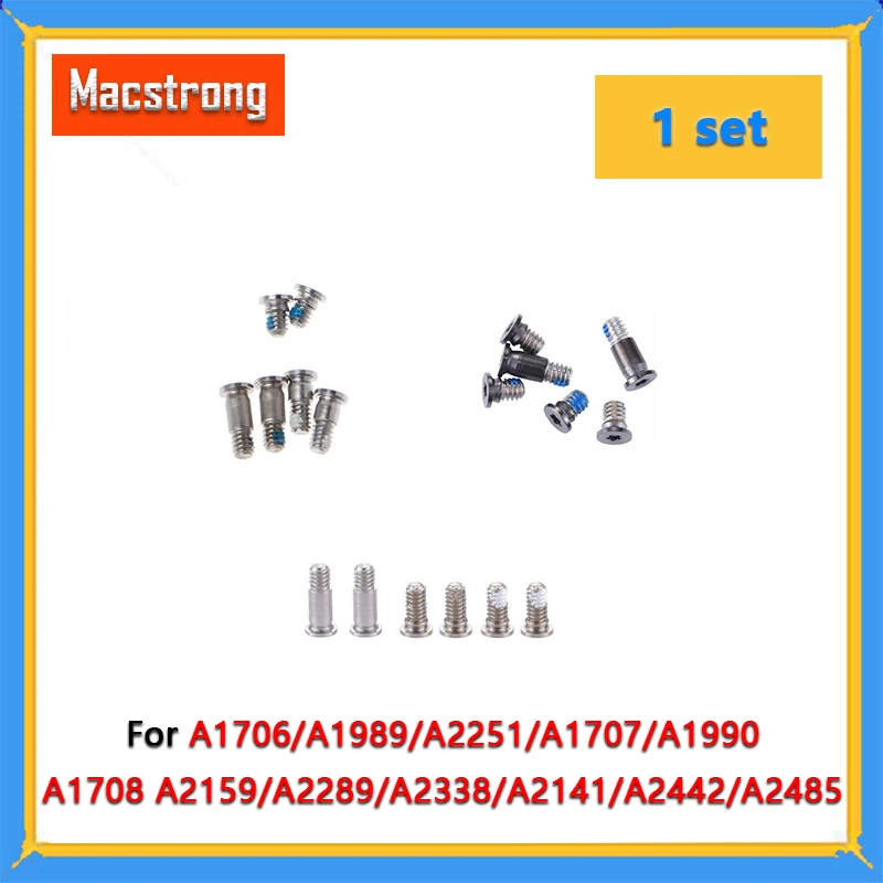 

New Laptop Bottom Case Screws For MacBook Pro Retina A1706 A1989 A2251 A1707 A1990 A2141 A2442 A2485 A2681 Screws 2017-2022