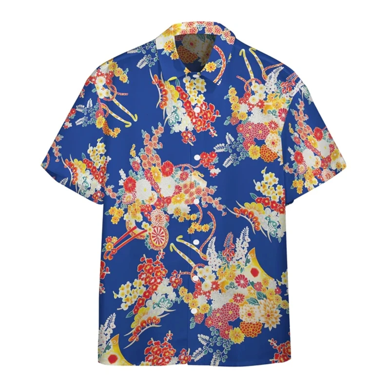 New Hawaiian 3d Print Funny Shirt Men Clothes Loose Breathable Men\'s Shirts Summer Male Shirt Male Clothes Short Sleeve Tops Tee