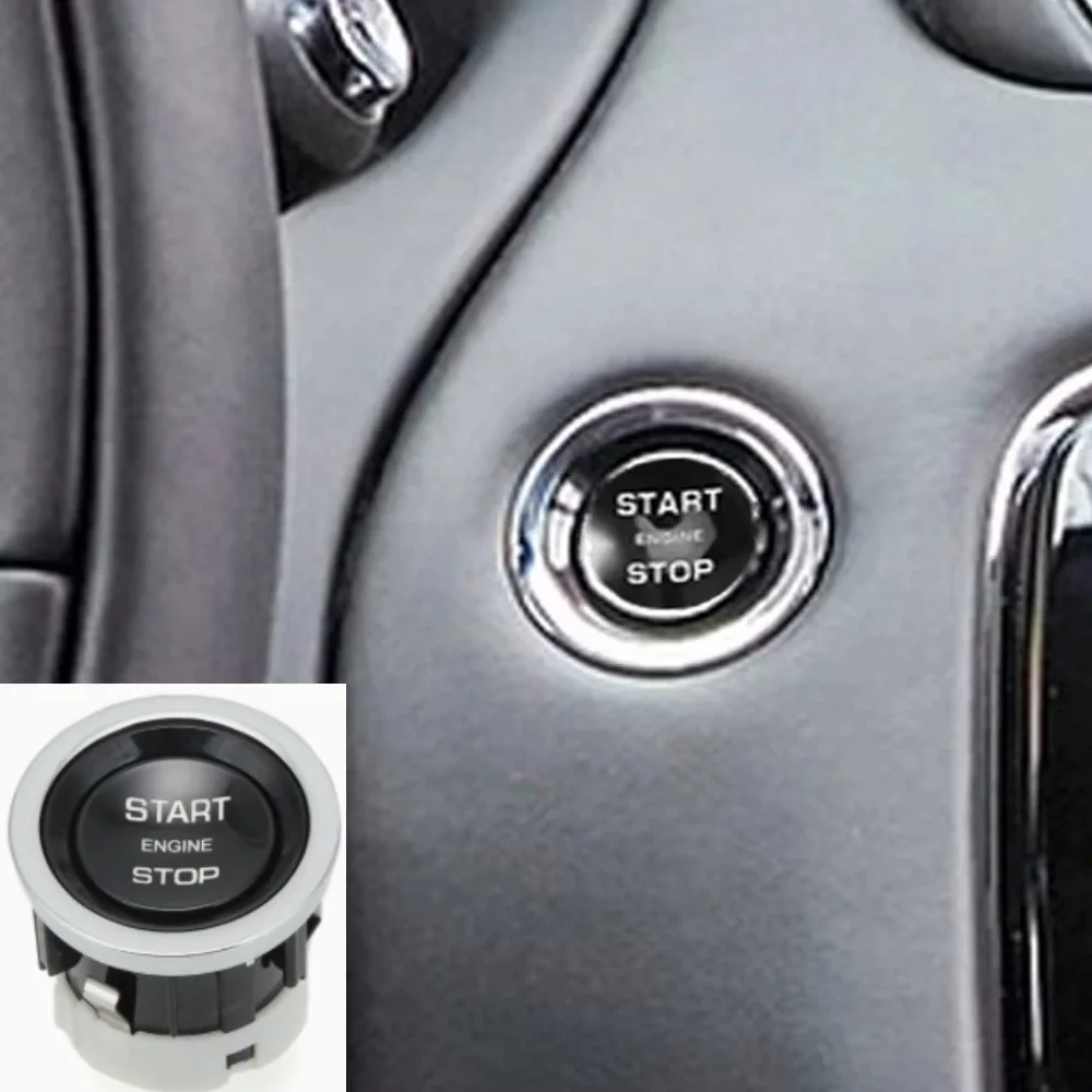 C2D4509 Car Engine Start Stop Lgnition Switch Push Button for Jaguar XJ 2010 2011 2012 2013 US Accessories Replacement 4-PIN