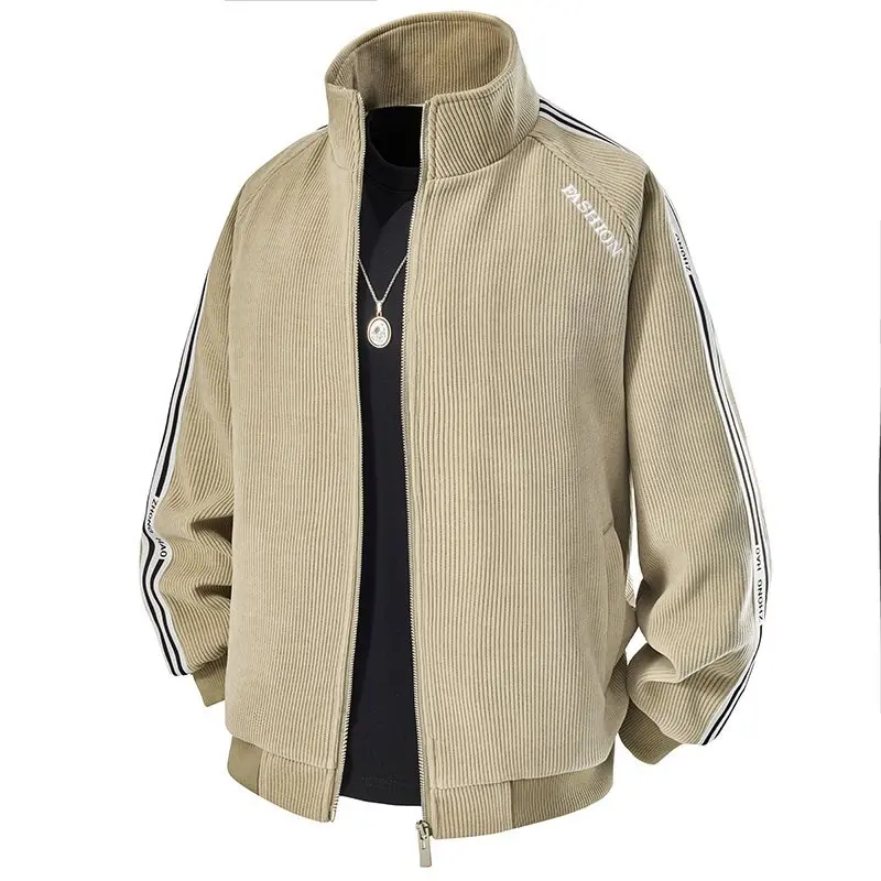 

Мужское шерстяное пальто Slim Fit с воротником-стойкой на молнии, теплое, новинка 2026, модный бренд ZH2502