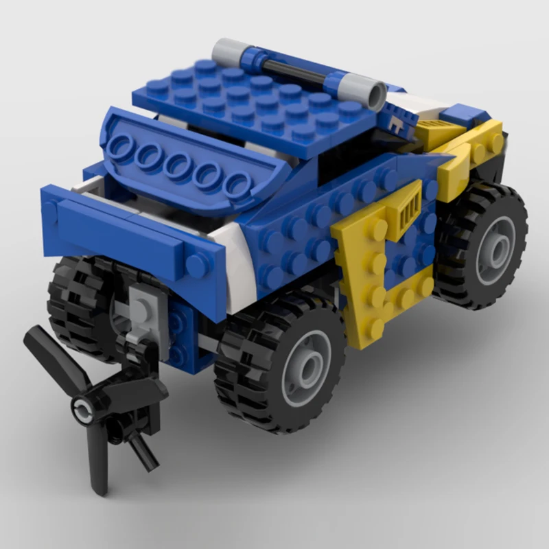 City Car Model MOC Building Bricks Light Armored Amphibious Vehicle Modular Technology Children Holiday Gifts Assemble Toys Suit