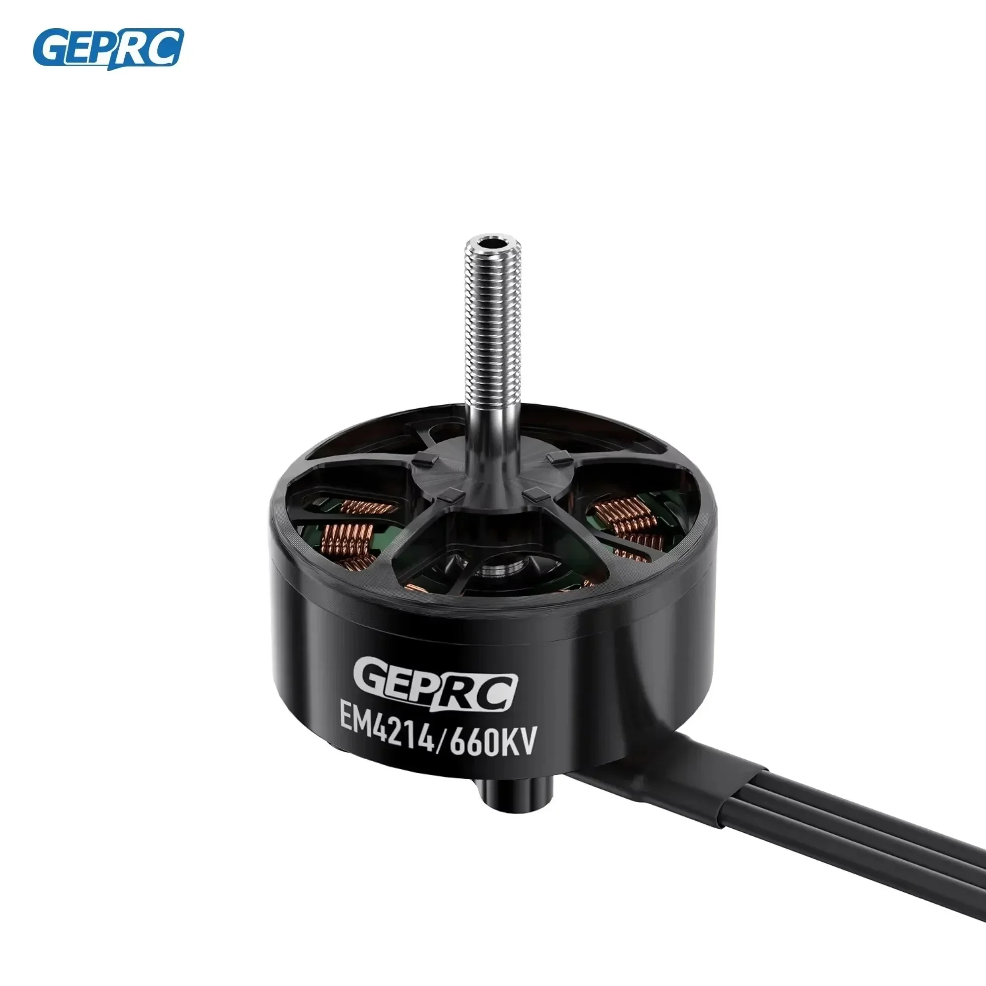 

GEPRC EM4214 660KV Motor 80A-100A Brushless 25.2V Black Motor for 12-14 inch Long-Range FPV RacingDrone Multicopter RC Tools