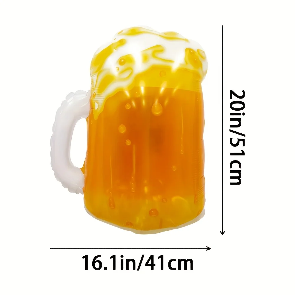 مجموعة كوب البيرة مكونة من 4 قطع، بالونات كوب البيرة، بالونات رقائق كوب البيرة، مناسبة لمهرجان أكتوبر، والحفلات ذات الطابع الشخصي، وبالونات تزيين تجمعات الأصدقاء #5