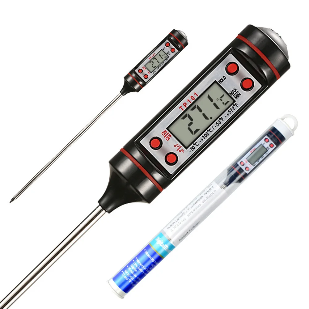 Kitchen oil thermometer Needle Food Thermometer Instant Read Meat Temperature Meter Tester with Probe for Grilling BBQ Kitchen