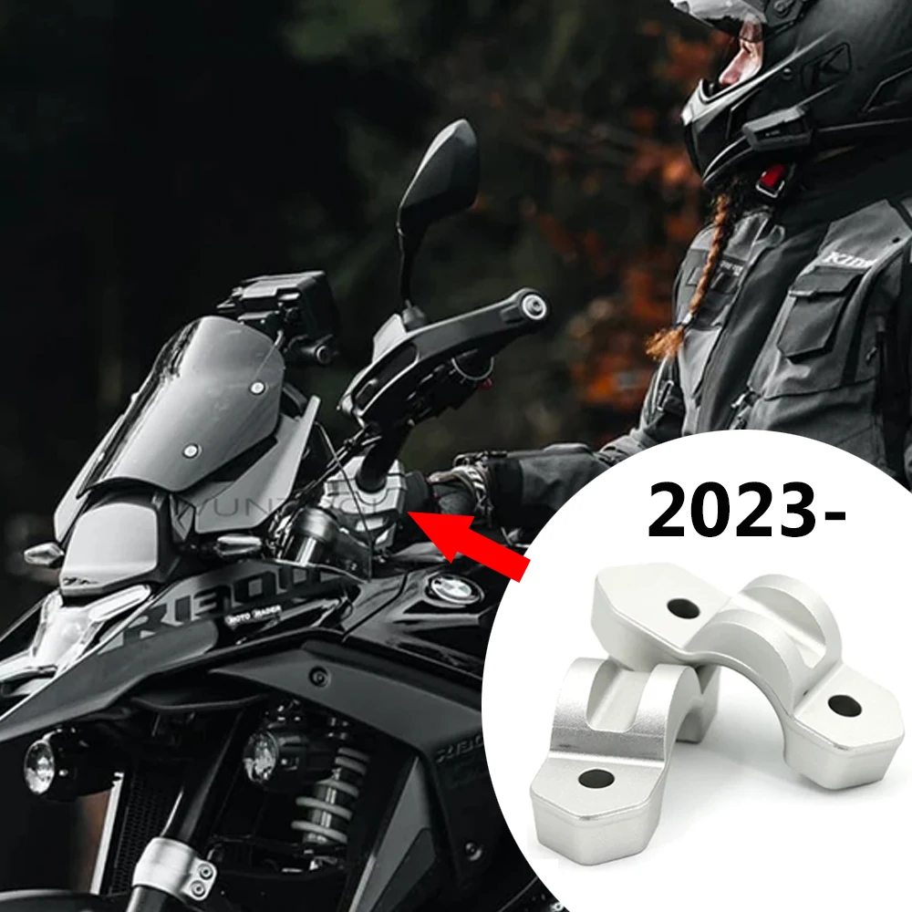 

Motorcycle Lifting Handlebar Clamp Extend Adapter R1300GS Parts For BMW R1300 GS Aluminum Handlebar Clamp Heightened 15/30mm