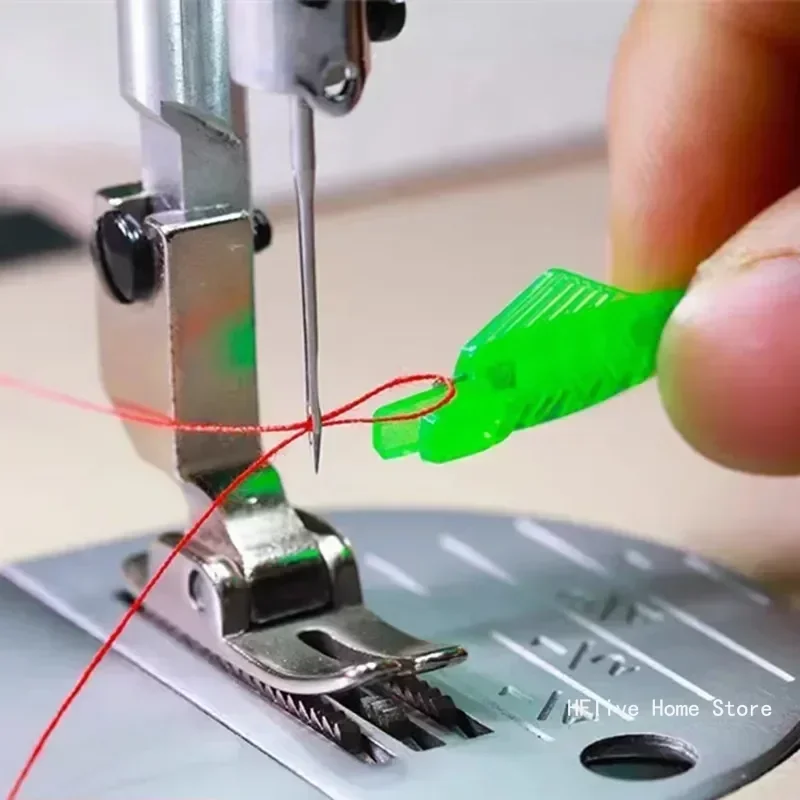 10/20PCS Mini Needle Threader DIY Tool Home Hand Sewing Machine Device Thread Needle Cross Plastic Stitch Sewing Accessories